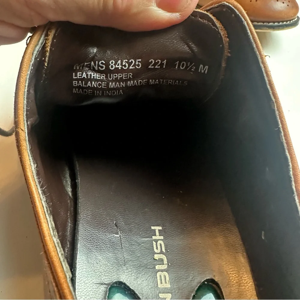 Nunn Bush Tan Leather Oxford Shoes